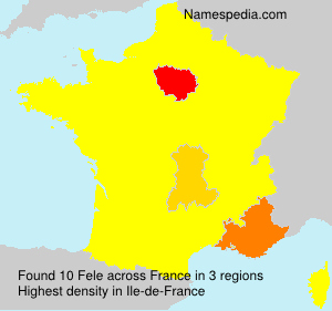 Surname Fele in France Surname Fele in France