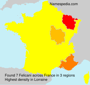 Surname Felicani in France Surname Felicani in France