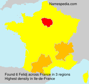 Surname Felidj in France Surname Felidj in France