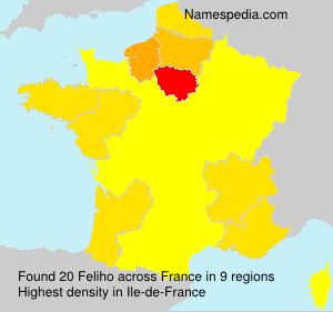Surname Feliho in France Surname Feliho in France