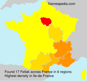 Surname Fellak in France Surname Fellak in France