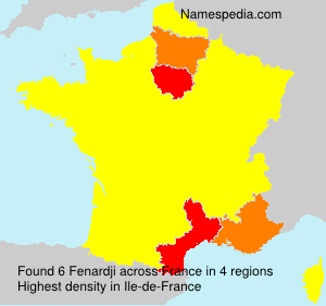 Surname Fenardji in France Surname Fenardji in France