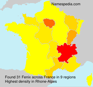 Surname Fenix in France Surname Fenix in France