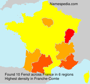 Surname Fenol in France Surname Fenol in France