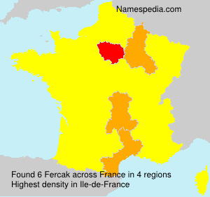 Surname Fercak in France Surname Fercak in France