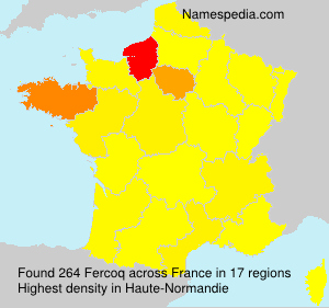 Surname Fercoq in France Surname Fercoq in France