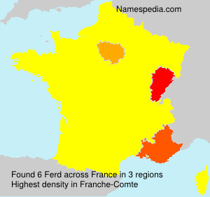 Surname Ferd in France Surname Ferd in France