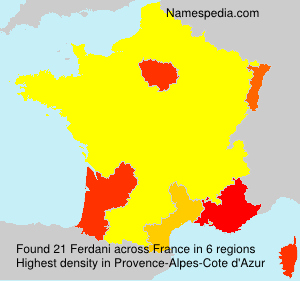 Surname Ferdani in France Surname Ferdani in France