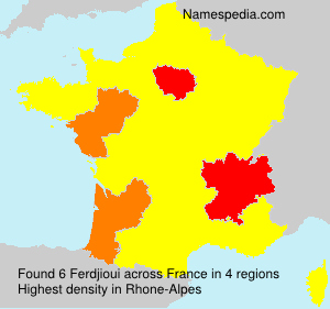 Surname Ferdjioui in France Surname Ferdjioui in France