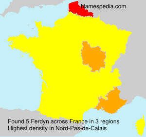 Surname Ferdyn in France Surname Ferdyn in France