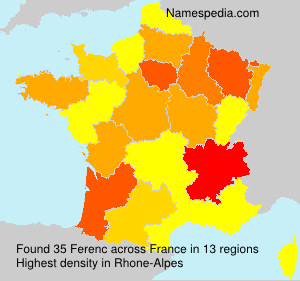 Surname Ferenc in France