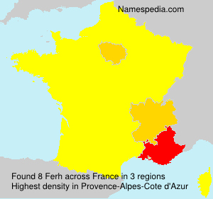 Surname Ferh in France Surname Ferh in France