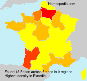 Surname Ferion in France Surname Ferion in France