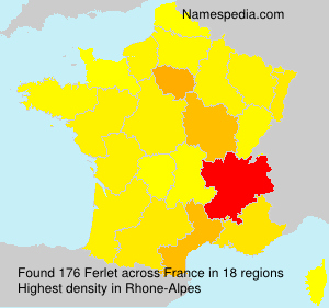 Surname Ferlet in France Surname Ferlet in France