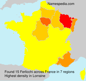 Surname Ferlicchi in France