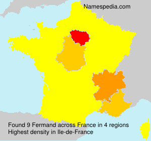Surname Fermand in France
