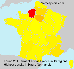 Surname Ferment in France Surname Ferment in France