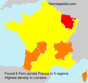 Surname Fern in France Surname Fern in France