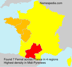 Surname Fernal in France Surname Fernal in France