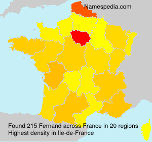 Surname Fernand in France Surname Fernand in France