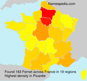 Surname Fernet in France Surname Fernet in France