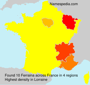 Surname Ferraina in France