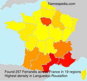 Surname Ferrandis in France Surname Ferrandis in France