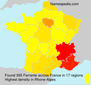Surname Ferrante in France Surname Ferrante in France