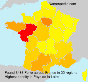 Surname Ferre in France Surname Ferre in France