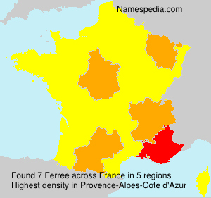 Surname Ferree in France Surname Ferree in France