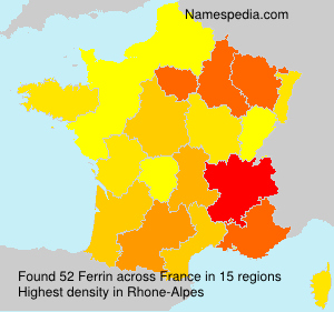 Surname Ferrin in France Surname Ferrin in France