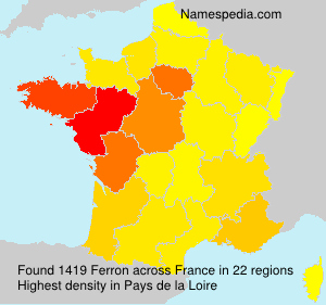 Surname Ferron in France Surname Ferron in France