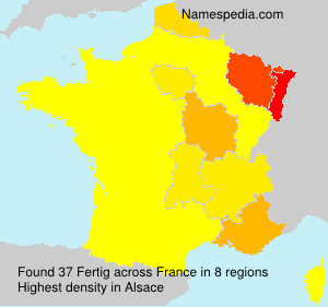 Surname Fertig in France Surname Fertig in France