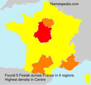 Surname Fesiak in France