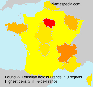 Surname Fethallah in France Surname Fethallah in France