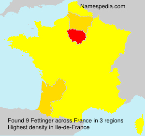 Surname Fettinger in France Surname Fettinger in France