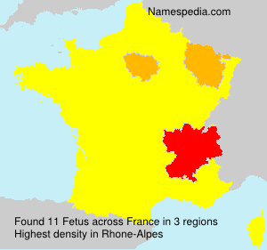 Surname Fetus in France Surname Fetus in France