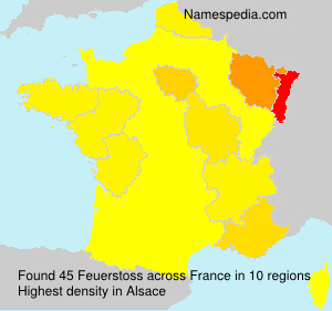 Surname Feuerstoss in France Surname Feuerstoss in France
