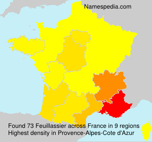 Surname Feuillassier in France Surname Feuillassier in France