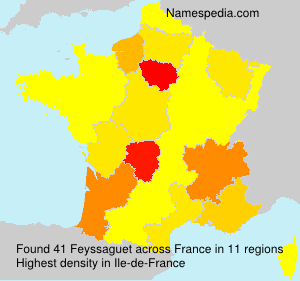Surname Feyssaguet in France Surname Feyssaguet in France
