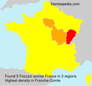 Surname Fezzazi in France Surname Fezzazi in France