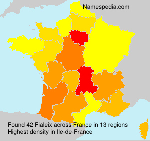 Surname Fialeix in France Surname Fialeix in France