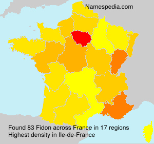 Surname Fidon in France Surname Fidon in France