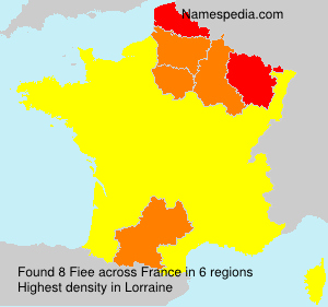 Surname Fiee in France Surname Fiee in France