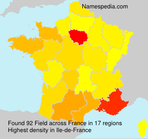 Surname Field in France Surname Field in France