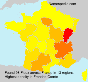 Surname Fieux in France Surname Fieux in France