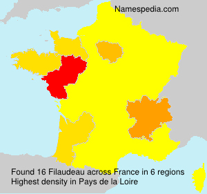 Surname Filaudeau in France Surname Filaudeau in France