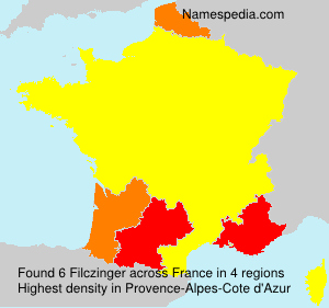 Surname Filczinger in France Surname Filczinger in France