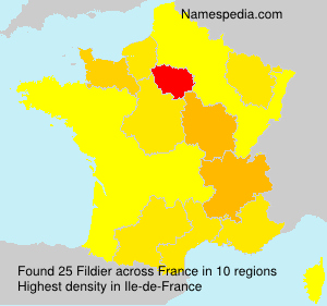 Surname Fildier in France Surname Fildier in France