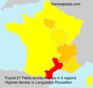 Surname Filella in France Surname Filella in France